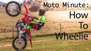 Moto Minute - How to Slow Wheelie fender scrape in 1 minute!