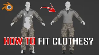 How To Pose Clothes In Different Characters? | Blender Tutorial