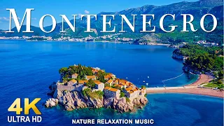 FLYING OVER MONTENEGRO (4K UHD) - Relaxing Music Along With Beautiful Nature | Videos 4K UHD