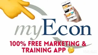 😱100% FREE myEcon Marketing & Training App! |  What Makes It SO Good?! 🤔