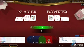 Evolution Gaming - RNG First Person Baccarat - Gameplay Demo