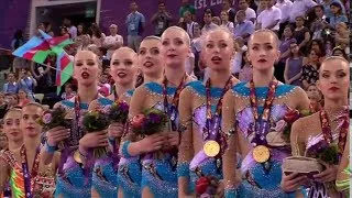 Сборная России Золото! Российские гимнастки Чемпионки Баку 2015!