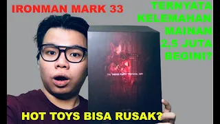 KELEMAHAN HOTTOYS PLASTIK? 2 JUTA KOK BEGINI?? Unboxing Hot Toys Ironman Mark 33 Silver Centurion