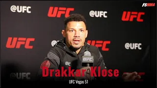 Drakkar Klose UFC Vegas 51 post-fight interview