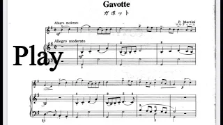 Suzuki Violin Book3 “Gavotte” by Martini Piano Accompaniment