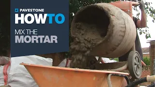 How To Mix Mortar - Patio Paving
