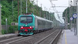 TRENI IN RITARDO & ALTRI TRANSITI SERALI alla stazione di LANCENIGO(TV)