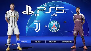 FIFA 21 PS5 PSG - JUVENTUS | MOD Ultimate Difficulty Career Mode HDR Next Gen