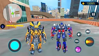 Robot Araba Oyunları #10 - Optimus Prime Multiple Transformation Jet Robot 2020 - Android Gameplay