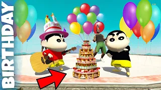 GTA 5 : Shinchan Celebrate New Year 2022 and Birthday In GTA 5 !