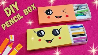 DIY Paper Pencil Box || DIY Back to school, How to make a Paper pencil Box