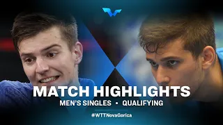 Highlights | Rares Sipos vs Cristian Pletea | MS Qual | WTT Contender Nova Gorica 2022