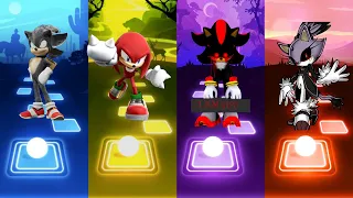 Dark Sonic 🆚 Knuckles Sonic 🆚 Shadow Exe Sonic 🆚 Blaze The Cat Exe | Tiles Hop EDM Rush