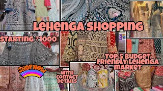 लेहंगा / Lehenga Shopping in Mumbai | Starting ₹1000 | Top 5 budget friendly Bridal lehenga market