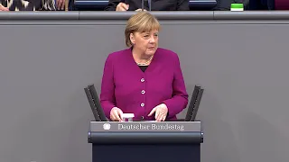 25.03.2021 - Angela Merkel - Regierungserklärung im Bundestag