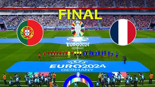 PORTUGAL vs FRANCE - FINAL | EURO 2024 GERMANY | Full Match All Goals | PES Gameplay