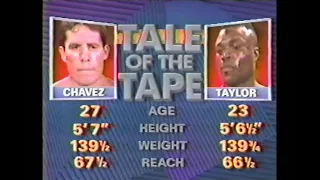 Julio Cesar Chavez vs Meldrick Taylor