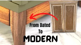 Giving Old Furniture a Modern Makeover/ EXTREME DIY Refinishing/ Ugly Duckling Challenge Fall 2022