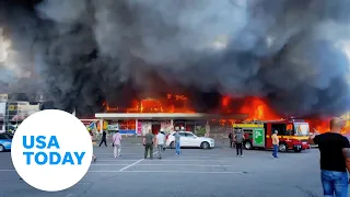 Ukraine shopping mall struck by Russian missile | USA TODAY