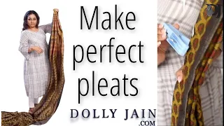 How to make PERFECT saree PLEATS / how to pre pleat your palla / quick hack /tips for pleating