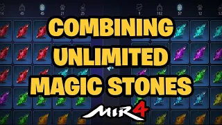 MIR4 Combining Magic Stones! | More Rare Magic Stones the better chance to get Epic Magic Stones?