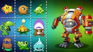 Plants combo vs Zombie Z-Mech | Pvz2