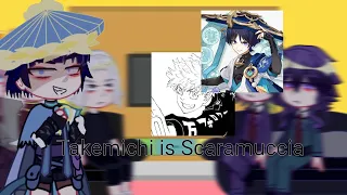 || tokyo revengers react to takemichi is scaramuccia   |1/1| by–hilsi.