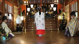 江島神社 神楽舞