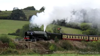 NYMR Steam gala 2021 locos going up the 1 in 49  23/09/21 - 25/09/21