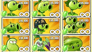 PvZ 2 Challenge - 1 Plant Level 100 Vs 100 Newspaper Zombies - Who is best plant?