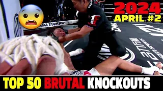 Top 50 Brutal Knockouts in 2024 #2 (Muay Thai•MMA•Kickboxing•Kun Khmer)
