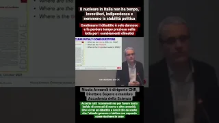 Il nucleare in Italia non ha proprio futuro. Lo dice il CNR non un bischero qualunque