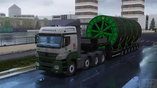 Munich To Stuttgart Transporting Cable Reels | Truckers Of Europe 3 - iOS Gameplay Part 142