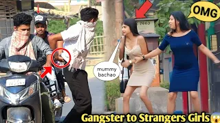 When Gangster Asking Adress to Strangers Girls😳Prank india ll popper vishal