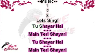 (90's Special) Tu Shayar Hai | Full Karaoke With lyrics | Alka Yagnik | Saajan