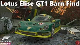 Forza Horizon: Lotus Elise GT1 Barn Find Location