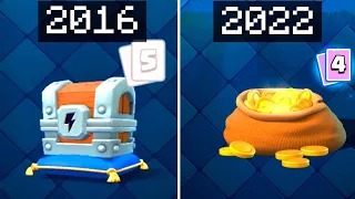 CLASH ROYALE CHESTS IN 2016 VS 2022