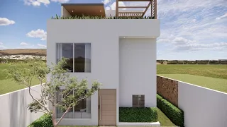 CASA OPTIMA de 7x10m Económica | 5 DORMITORIOS