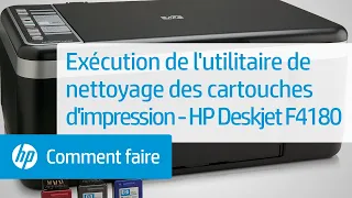 Exécution de l'utilitaire de nettoyage des cartouches d'impression - HP Deskjet F4180