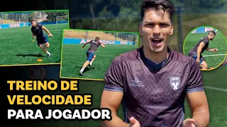 TREINO DE VELOCIDADE PARA JOGADOR DE FUTEBOL