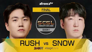 [ENG] SCSL S1 Final match (Rush vs Snow) - SCSL English (StarCastTV English)