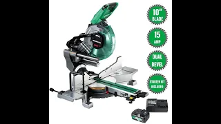 Metabo HPT Corded Cordless Miter Saw 10 Inch Product Unboxing Review C3610DRAQAM