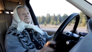 Первый раз за руль в 90 лет   First time driving at 90 years old