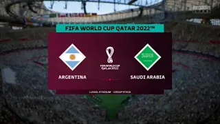 FIFA 23 WORLD CUP PS4 / ARGENTINA vs SAUDI ARABIA / 22.11.2022 / FULL GAMEPLAY