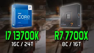 Core i7 13700k vs Ryzen 7 7700x / RTX 3080 12GB | Test in 9 Games 2K Max Setting