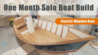 Building an electric  powered wooden boat // Elektrik motorlu tekne yapimi