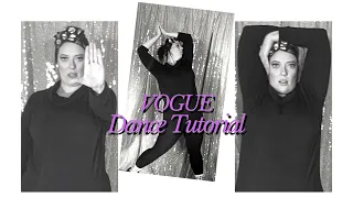 Madonna Vogue Dance Tutorial - History, choreography & technique of Voguing #dancetutorial