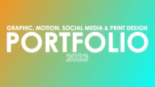 Design Showreel 2023 ( Graphic, Motion, Social Media & Print Design Portfolio 2023 #portfolio #2023)