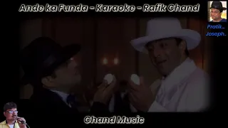 Ande ka Funda. Hindi lyrics Karaoke. Rafik Chand...