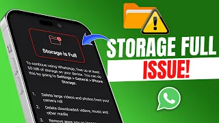How to Fix WhatsApp Storage Full Issues on iPhone | Storage Full Problem on WhatsApp